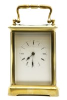 Lot 139 - A large early 20th century Continental brass carriage clock