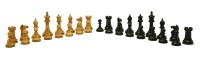 Lot 65 - A Jaques 'Staunton' pattern wooden chess set