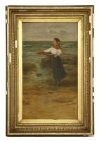 Lot 352 - English School
19th Century
A FISHERMAN ON THE SHORE
oil on canvas
61cm x 35.5cm