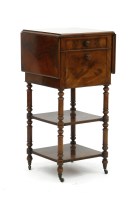 Lot 336 - A mahogany side table with drop flaps