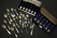 Lot 102A - An assortment of silver and silver-plated spoons