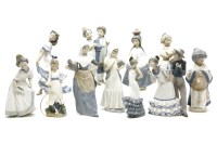 Lot 173 - A collection of seven various Nao figurines