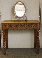 Lot 382A - A small Victorian oak side table