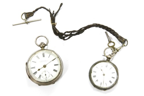Lot 10 - A Victorian silver cased open faced pocket watch