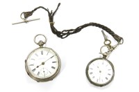 Lot 10A - A Victorian silver cased open faced pocket watch