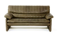 Lot 480 - A leather sofa