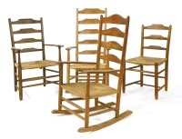 Lot 477 - Two Cotswold rocking chairs