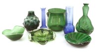 Lot 198 - A collection of coloured glassware
