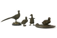 Lot 232 - A modern bronze figure of a cock pheasant