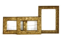 Lot 173A - A pair of decorative gilt frames with applied leaf motif