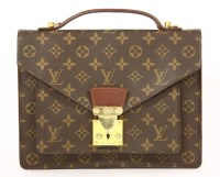 Lot 1277 - A Louis Vuitton monogram small attaché briefcase