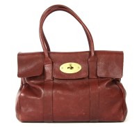 Lot 1127 - A Mulberry 'Bayswater' plum natural leather handbag