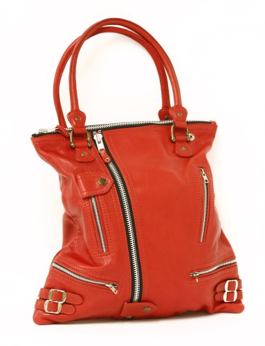 Lot 1128 - An Angel Jackson red leather shopper handbag