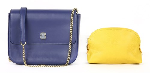 Lot 1110 - A TOUS blue leather 'Bandolera Rene de Piel' handbag