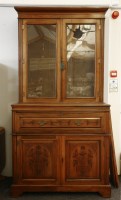 Lot 457 - A Victorian mahogany secretaire bookcase