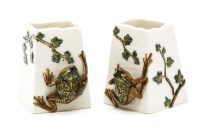 Lot 117 - A pair of Royal Worcester dwarf vases
