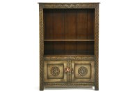 Lot 373 - A 17th century oak bookcase