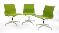Lot 452 - Three aluminium desk chairs