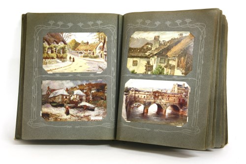 Lot 86 - A quantity of postcards in an album