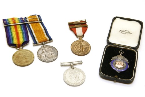 Lot 63 - A First World War British War Medal and Victory Medal