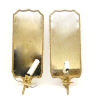 Lot 227 - A pair of Vaughan of Chelsea Harbour mirror backed wall lights