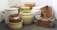 Lot 161A - A collection of old food storage containers