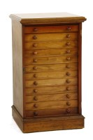 Lot 379 - A late Victorian mahogany collectors cabinet