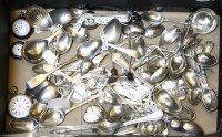 Lot 120 - A collection of Georgian and later silver spoons