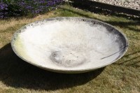 Lot 582 - A large compressed fibre shallow dished planter