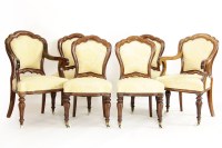 Lot 514 - A set of six mahogany dining chairs