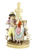 Lot 477 - A large Meissen group