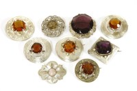 Lot 102 - A collection of Scottish brooches