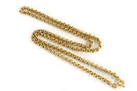 Lot 93 - A 9ct gold hollow belcher chain with bolt clasp