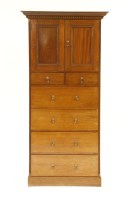 Lot 636 - An Edwardian mahogany hall cabinet