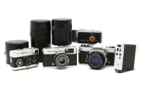 Lot 371 - Cameras and equipment: including Olympus