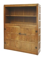 Lot 196 - A Robert 'Mouseman' Thompson oak bookcase
