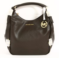 Lot 1207 - A Michael Kors 'Bedford' chocolate brown leather handbag