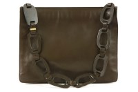 Lot 1211 - A Gucci brown leather handbag