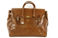 Lot 1279 - A Texier brown leather weekend holdall