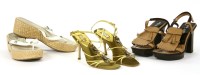 Lot 1402 - A pair of Prada evening sandals