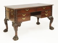 Lot 489 - A mahogany writing table