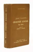 Lot 10 - Wisden's Cricketers' Almanack: 1914 (51st. year). Original brown cloth. PP: iv