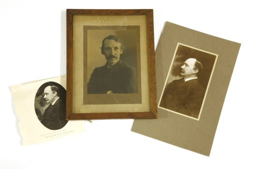 Lot 114 - A signed black and white photograph of Robert Louis Stevenson