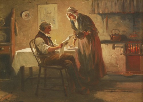Lot 370 - Alexander Rosell (1859-1922)
'HELPMATES';
'THE LATEST NEWS'
A pair