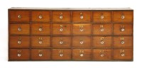 Lot 463 - A mahogany apothecary's chest