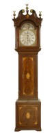 Lot 594 - A George III mahogany longcase clock