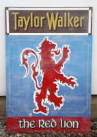 Lot 792 - A Taylor Walker tin pub sign