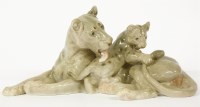 Lot 256 - A Bing & Grondahl lioness and cub