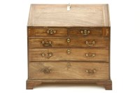 Lot 596A - A George III mahogany bureau