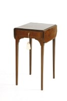 Lot 715 - A 19th century small mahogany two flap occasional table